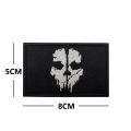 Bargain price Call of Duty Patches on Clothes Ghost Mask Embroidered SHD Black Ops Patch Morale Special Air Service Badge on Backpack Sticker. 