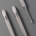 Double-Headed Stainless Steel Cuticle Remover Nail Pusher Exfoliating Prep Tool Clean Dead Skin Circle Bevel Shovel Manicure Pen Yao Store. 