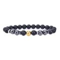 Anti-Swelling Black Obsidian Energy Stone Anklet Adjustable Weight Loss Magnet Bracelets Anklet for Women Men. 