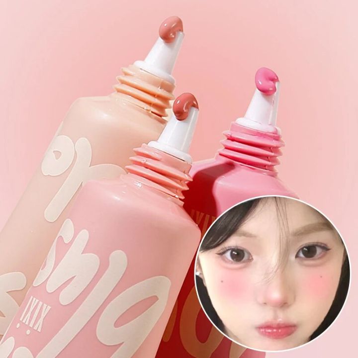 XIXI High Quality Liquid Blush Korean Air Sense Blusher Natural Matte Pink Blush Cute Makeup Long Lasting Cheek Tint Cosmetics
