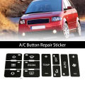 FG Car Air Condition Ac Climate Control Button Repair Stickers Decals Styling Decors For Audi A2 A3 A8L. 