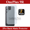 OnePlus 9R Back Protector Carbon Fiber Matte Soft Skin Sheet For OnePlus 9R - 2Pcs. 