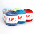 50G пряжа Sequin Stitch Yarn Line Yarns Hand Crochet Threads Parnter Yarn Summer Ice Silk Mercerized Yarn 265meters. 