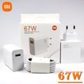 Original Xiaomi 67W Super Fast Charger for Xiaomi 12, 12X, 12 Lite 5G, Mi 11 Ultra, Mi 10 Pro, Poco X4 Pro 5G, Redmi Note 11/11E Pro (4G/5G) Fast Charger with Type-C Cable. 