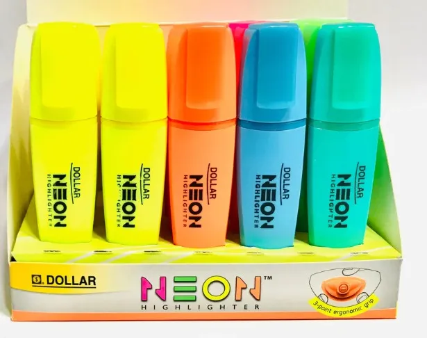 Dollar%20Neon%20Highlighter%20pen(%20pack%20of%201,4%20&%205%20multicolor)%20-%20Image%202