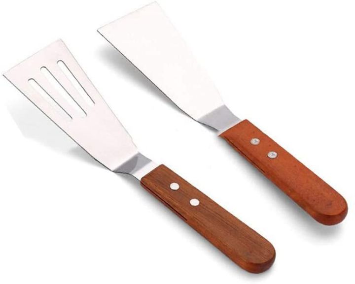 2pcs%20Stainless%20Steel%20Metal%20Spatula%20Set%20Slotted%20Turner%20-%20Image%205