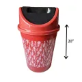 Elevate Your Space: Premium Plastic Dustbin with Lid". 