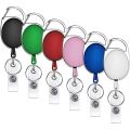Oval Shape Retractable Yo-Yo Clip for Id Card Holder for School Office. 