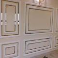 wall decor brass look pvc strip / pvc golden strip / golden patti for wall / golden mirror strips. 