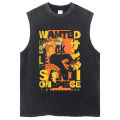 One Piece Washed Oversized Vest Japanese Anime Girls Graphic Tanks Tops Hipster 2023 Mens Summer Hip Hop Casual Sleeveless Tees. 