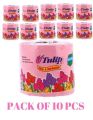 tulip pink toilet paper roll small pack of 10. 