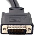 DMS 59 Pin to 2 DisplayPort Cable, DMS 59 Pin Male to DisplayPort Female Dual Monitor Extension Cable Adapter for Lhf Graphics Card. 