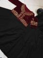 Stylish Collection Stitched Velvet Jacket Maxi Dress for Women - Dress For Girls - Dress For Women - Stitched Suit for Girls - Stitched Suit For Women. 