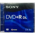 Sony Original Double Layer DVD-RDL - Recordable - 8.5GB data - 8x writing speed - Blank DVD - DPR85R2. 