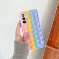 Pop Fidget Toys Bubble Phone Case For Samsung Galaxy S8 S9 S10 S20 FE S21 Plus Note 8 9 10 20 Ultra J4 J6 J8 A6 A7 2018 Cover. 