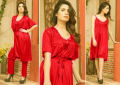 Bridal Nighty Set Silk 3 Pieces For Girls Gown Nighty For Bridal Girls Women Full Hot in Multicolors. 