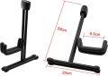 Rayzm Ukulele Stand, A-Frame Portable Little Metal Stand for Small Standard Instruments (Soprano/Concert/Tenor Ukulele & Mandolin), Folds Flat for Storage or Travel.. 