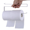 Iron Roll Paper Holder Towel Rack Kitchen Tissue Holder Hanging Bathroom Toilet Kitchen Cabinet Door Hook Shelves Organizer. 