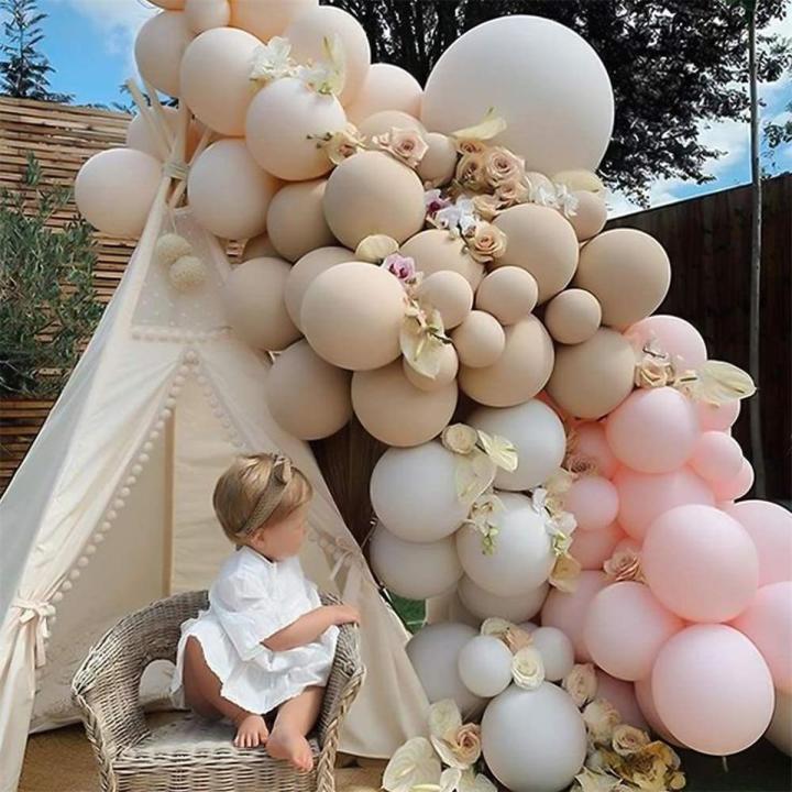 Pack of 50 ( 20 Pink, 15 White & 15 Skin ) Party Balloons 14 Inch High Quality Latex Balloons for Pink, White And Skin Theme Birthday Party Decoration, Weddings, Baby Shower, Bridal Shower