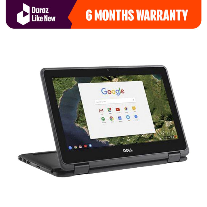 Dell 3189 Convertible Chromebook 11.6 inches HD IPS Touchscreen, Intel Celeron N3060 Up to 2.48GHz, 4GB Ram 16GB SSD, HDMI, WiFi, Webcam, Chrome OS