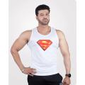 Superman Sando White Dri fit. 