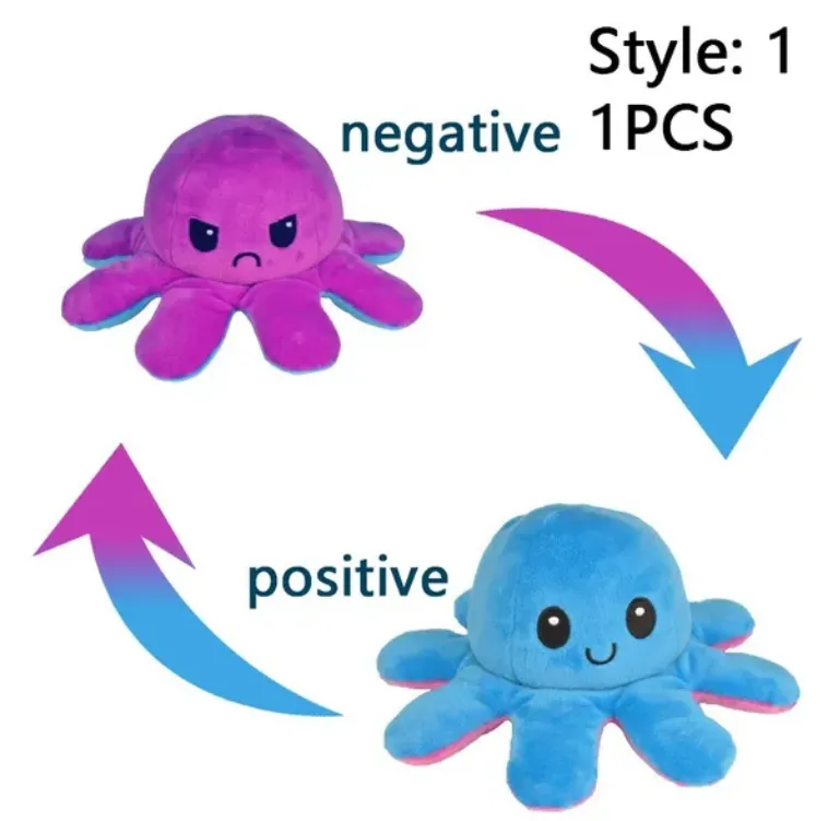 Octopus Plushie Octopus Pulpo Reversible TeeTurtle™ Claire's