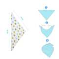 High Quality Cute Baby Triangle Bib with Button Tikon Bib Kids Cotton Bandana Bibs Feeding Saliva Towel Dribble Triangle Toddler 2020 New Babies Baby Boy Girls Burp Clothes Napkin Towel Baby Headband Scarf Headcover Washable 100% Cotton. 