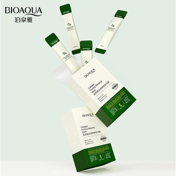 Bioaqua sleep mask, anti-aging moisturizer, Korean collagen, for oil control, skin care 4ml*20  BQY92885
