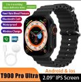 T900 series 8 T900 pro max Smartwatch 2.09" HD Full Touch Display Bluetooth Call smartwatch Sports fitness tracking Health monitor Men Women connect Android & iOS waterproof Ultra watch /T900 ultra Smart Watch With 3 Straps. 