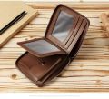 Wallet for Men - Round Zipper Short Wallet for Men. 