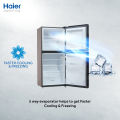 Haier 6.5 Cu Ftc / E-Star Series / HRF-186 EBD (Deepest Freeze + Direct Cool + 1 Hour Icing Technology + Metal Door) Golden Colour / Refrigerator / 10 Years Brand Warranty.. 