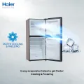 Haier 6.5 Cu Ftc / E-Star Series / HRF-186 EBD (Deepest Freeze + Direct Cool + 1 Hour Icing Technology + Metal Door) Golden Colour / Refrigerator / 10 Years Brand Warranty.. 