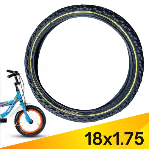 Cycle Tyre 18 inch Bicycle Cycle Mountain Bike Tire Black 18 X 1.75 Tire Outer Daraz.pk