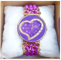 Heart Shape Bracelet Watch For Girls | New Arrival Heart Shape Dial Watch For Girls Black, Red, Brown, Blue, Purple, Pink. 