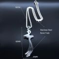 【Pocket king VOX 】Arabic Stainless Steel Islamic Muslim Zulfiqar Imam Ali s for Men Islam Gift Jewelry. 