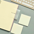 50 Sheets Transparent Post-it Sticky Notes (Size 3X3 Transparent and Transparent Glitter Notes ) Sticky Note Pad Waterproof Memo Pad, PET Reminder Note small notes for study and office notes | Buy2Enjoy. 
