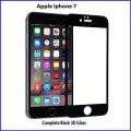 iPhone 7 Complete Tempered Glass Screen Protector For Apple Iphone 7 - Black. 
