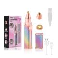 USB Rechargeable 2 in 1 Facial Hair Remover and Eyebrow Trimmer Pocket Size Painless Face Hair Removing Machine Flawless Brows Eyebrow Hair Remover Machine Pen Electric Shaver For Women. 