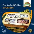 Dried Fruit Gift Box, Dry Fruit Baskket 4 Portion, Wooden Quality. 
