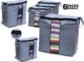PACK OF Bag - LARGE Storage Bags Organizers Portable Bamboo Clothes Blanket Large Folding Bag. 