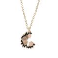Diy New Creative Pencil Fragment Pendant Lady Necklace Black Red Pencil Shavings Alloy Pendant Girl Jewelry. 