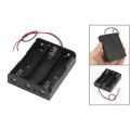QUANBU  Series 3.7V Flat Tip Battery Holder Case for 3 x 18650 Batteries. 