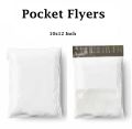 Premium Quality Material Size 10x12+2 Inches 50 Pcs E-Commerce Shipping Courier Flyers Bags With Address Pocket Packaging. 