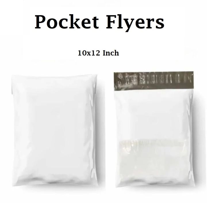 Premium Quality Material Size 10x12+2 Inches 50 Pcs E-Commerce Shipping Courier Flyers Bags With Address Pocket Packaging