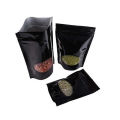20x30 cm food Grade Black Almunium standup pouches with window  50pcs/Lot. 