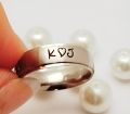 Customize Single Name Beautiful Rings , Fiber Laser Engraved Rings for Men and Women, Stainless Steel Premium Imported Quality Rings - Personalized/Customized Ring -Engraved Black Ring - For Couple Ring - Custom Ring - Date of birth -King & Queen Rings. 