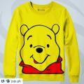 PooH Printed Pull Over Cotton Fleece Sweat For Woman. 
