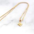 Tiny Initial Name Necklace. 