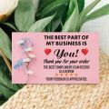 40pcs/pack Thank You Card For Supporting Business Package Decoration - Business Card Handmade With Love. 