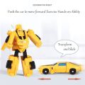 PinShang Kids Mini Optimus Prime Bumblebee Transformers Robot Toys Kid Megatron Ratchet Mirage Transformer Model Toy Car. 